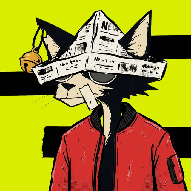 Broker #0681, a screenprinted alley cat.