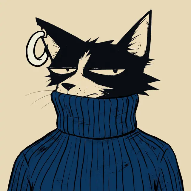Broker #0687, a screenprinted alley cat.