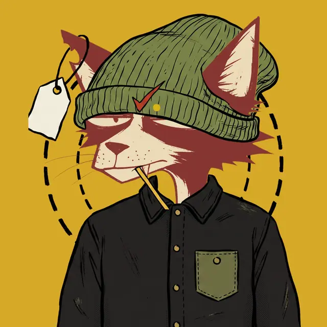Broker #0688, a screenprinted alley cat.