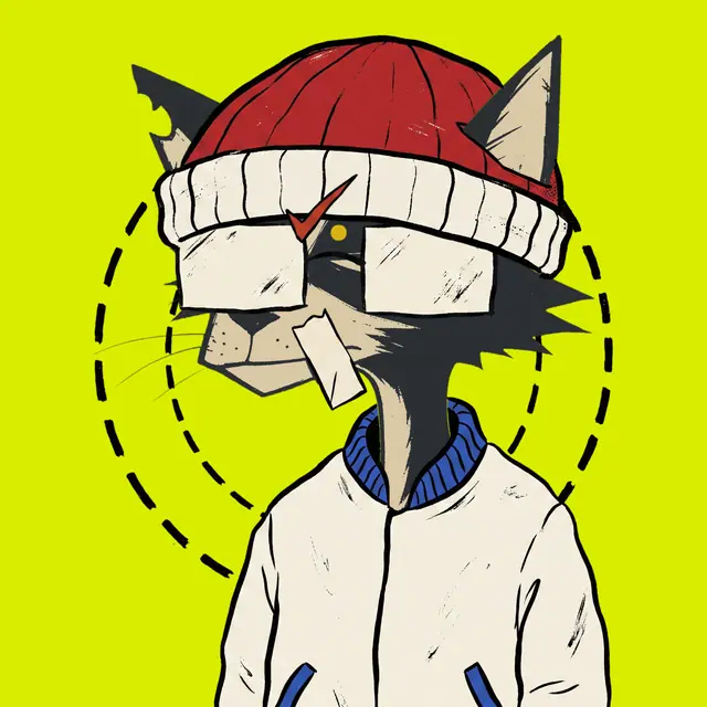 Broker #0689, a screenprinted alley cat.