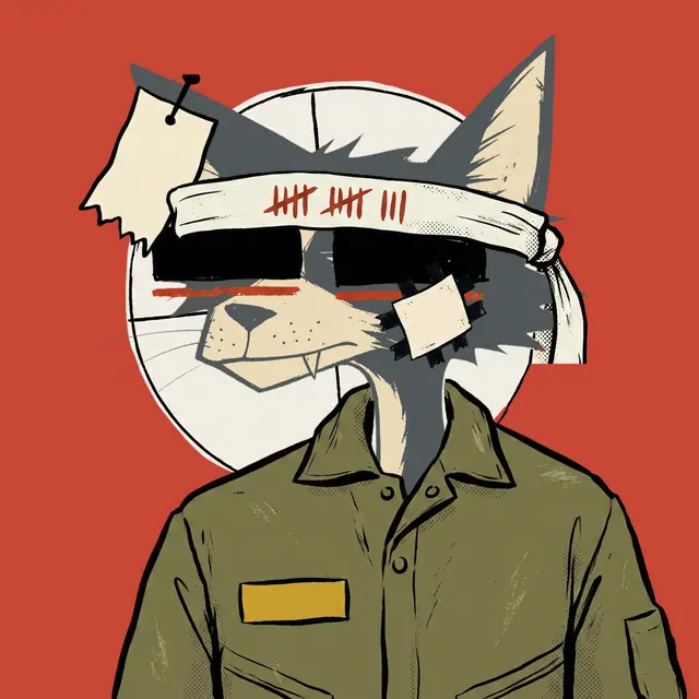 Broker #0070, a screenprinted alley cat.