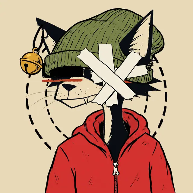 Broker #0071, a screenprinted alley cat.