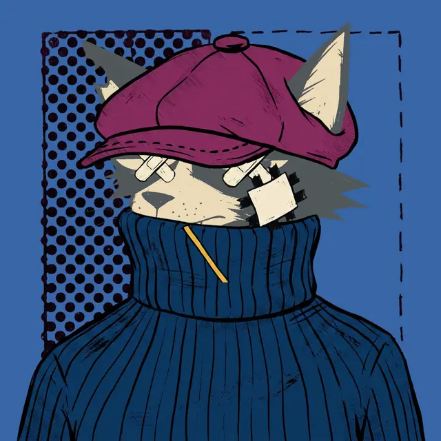 Broker #0710, a screenprinted alley cat.