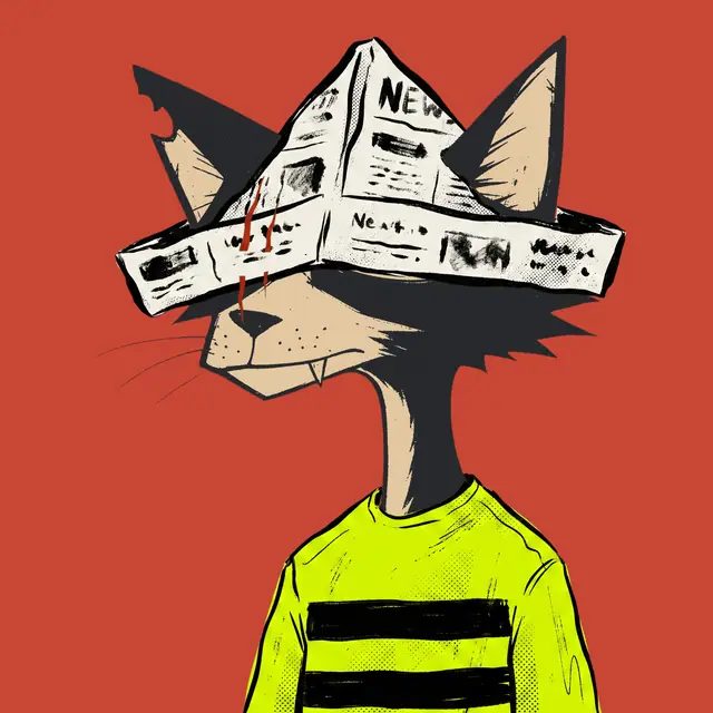 Broker #0711, a screenprinted alley cat.