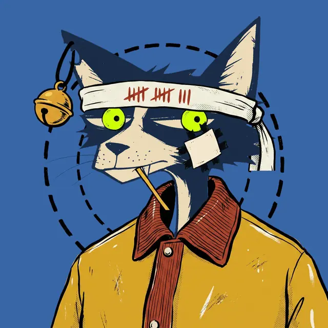 Broker #0716, a screenprinted alley cat.
