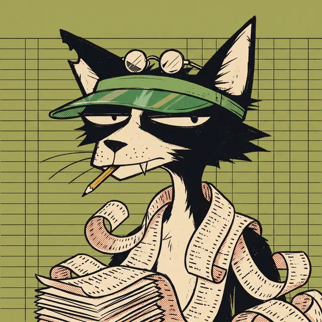 Broker #0721, a screenprinted alley cat.