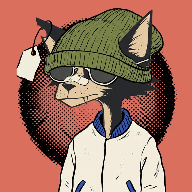 Broker #0722, a screenprinted alley cat.