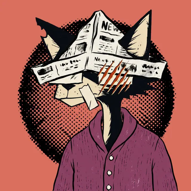 Broker #0733, a screenprinted alley cat.