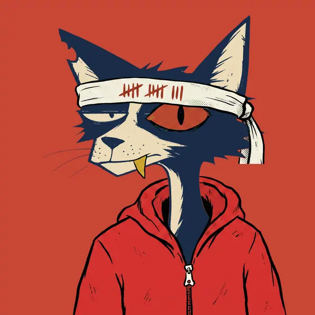 Broker #0740, a screenprinted alley cat.
