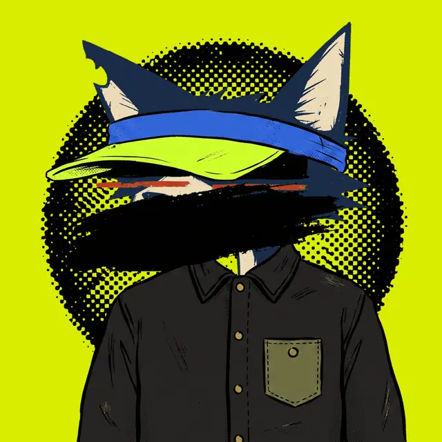 Broker #0744, a screenprinted alley cat.