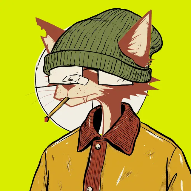 Broker #0745, a screenprinted alley cat.