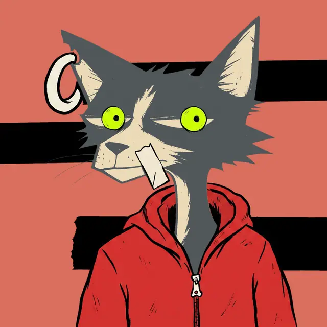 Broker #0748, a screenprinted alley cat.