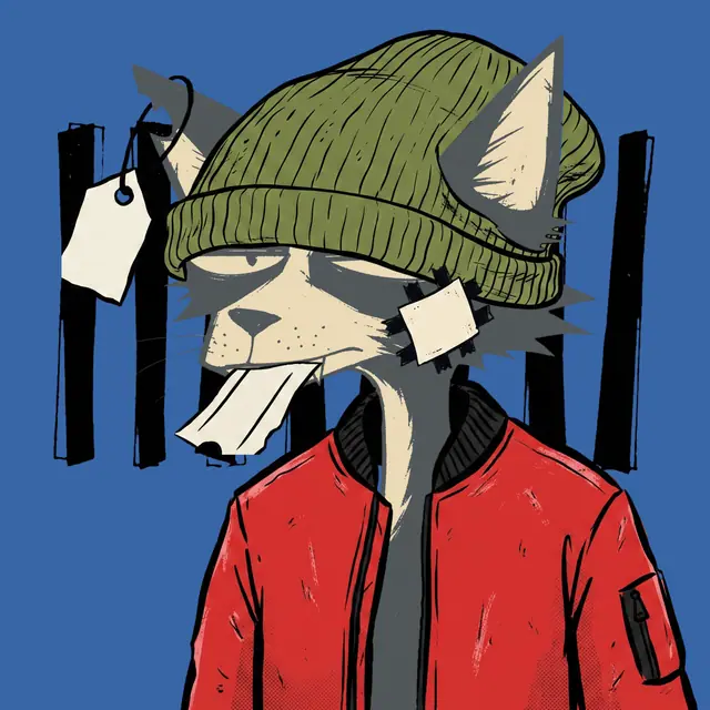 Broker #0750, a screenprinted alley cat.