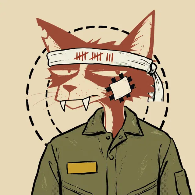 Broker #0755, a screenprinted alley cat.