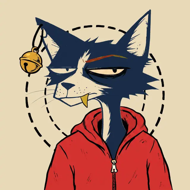 Broker #0076, a screenprinted alley cat.