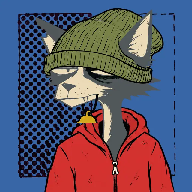 Broker #0761, a screenprinted alley cat.