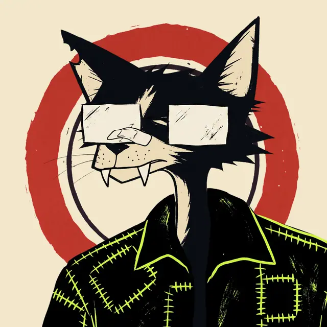 Broker #0763, a screenprinted alley cat.