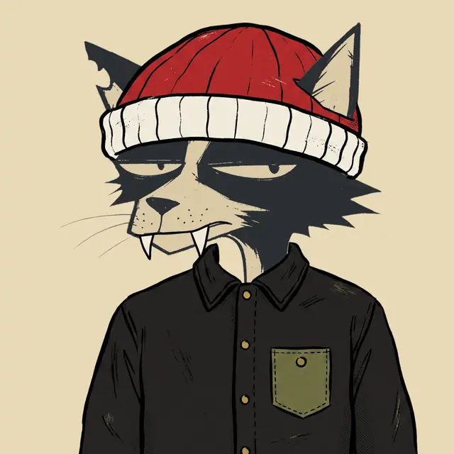 Broker #0077, a screenprinted alley cat.