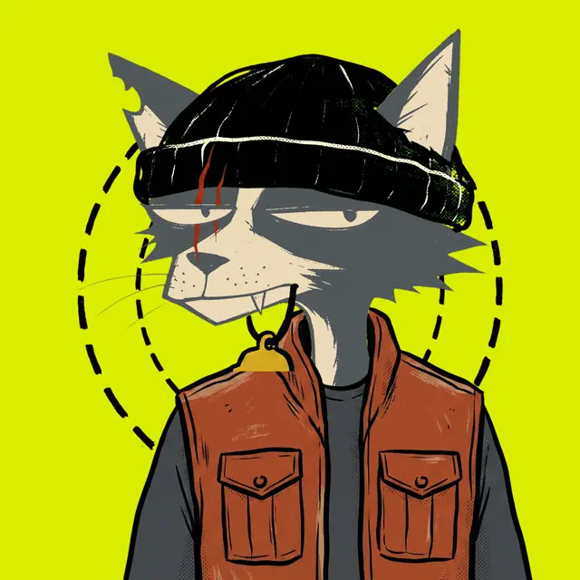 Broker #0778, a screenprinted alley cat.