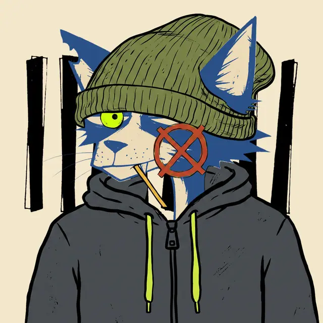 Broker #0779, a screenprinted alley cat.