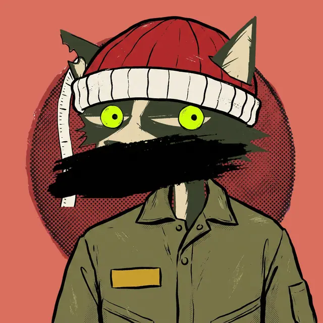 Broker #0783, a screenprinted alley cat.