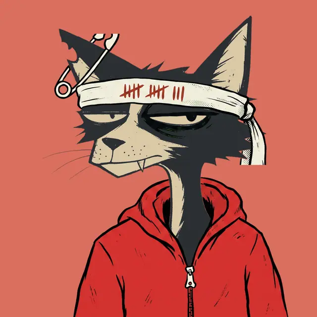 Broker #0785, a screenprinted alley cat.