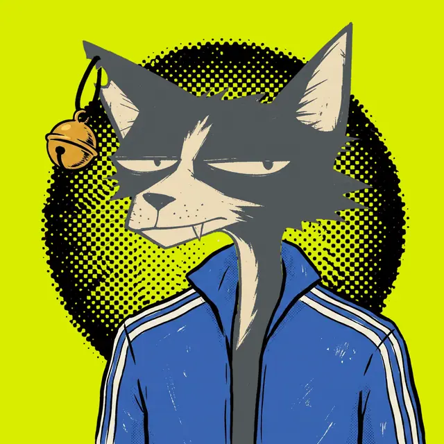 Broker #0799, a screenprinted alley cat.