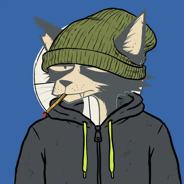 Broker #0080, a screenprinted alley cat.