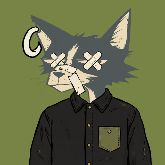 Broker #0808, a screenprinted alley cat.