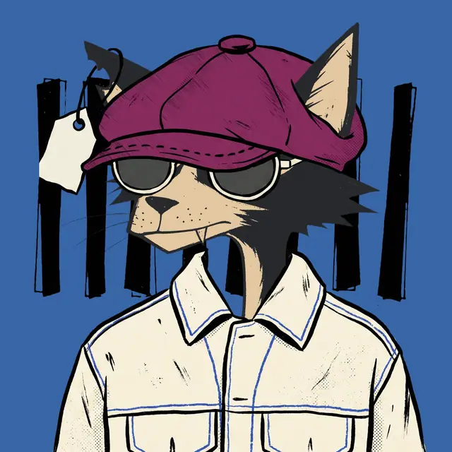 Broker #0809, a screenprinted alley cat.