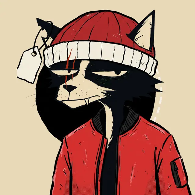 Broker #0812, a screenprinted alley cat.