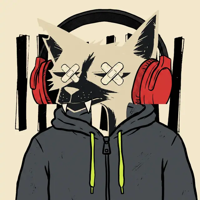 Broker #0814, a screenprinted alley cat.
