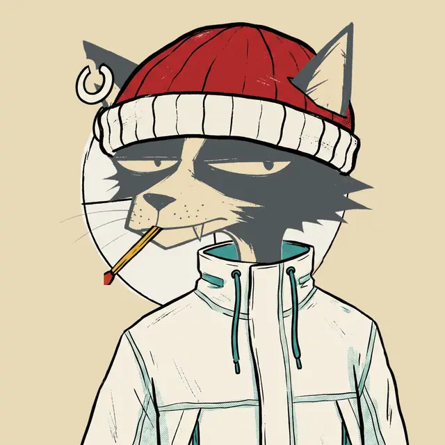 Broker #0817, a screenprinted alley cat.