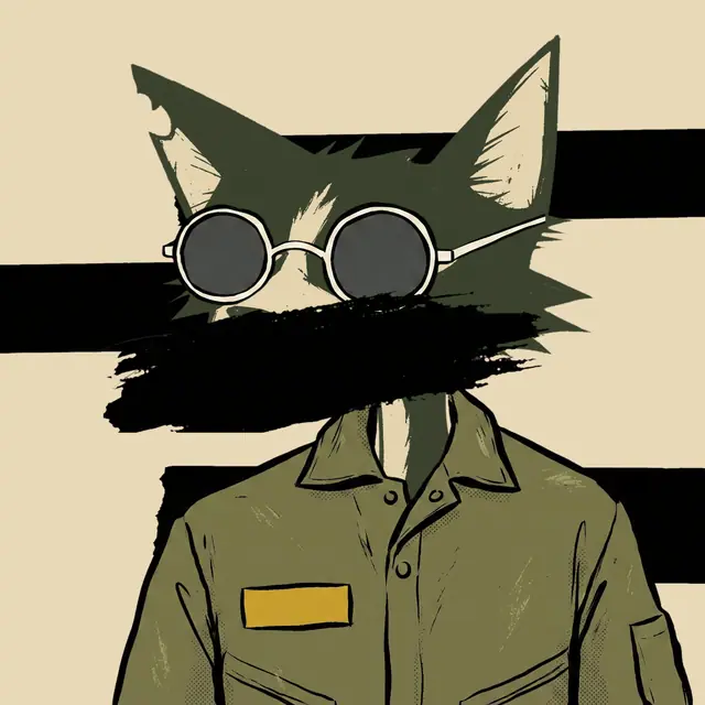 Broker #0821, a screenprinted alley cat.