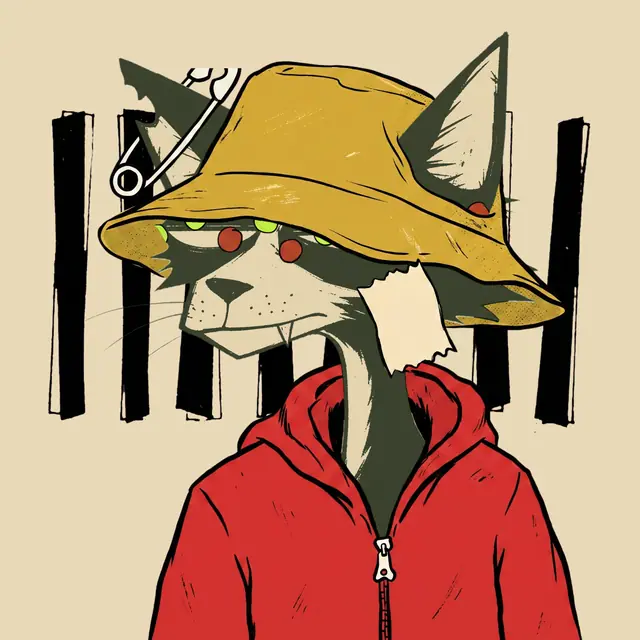 Broker #0823, a screenprinted alley cat.