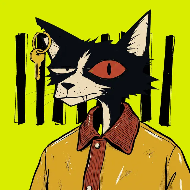 Broker #0826, a screenprinted alley cat.