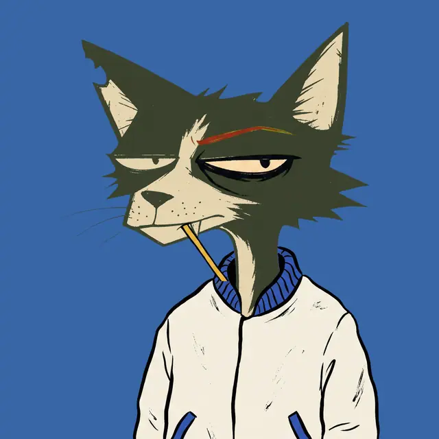 Broker #0834, a screenprinted alley cat.
