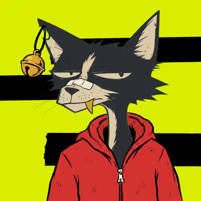 Broker #0841, a screenprinted alley cat.