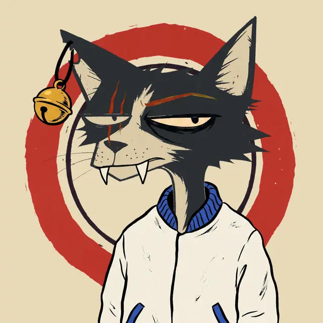Broker #0842, a screenprinted alley cat.