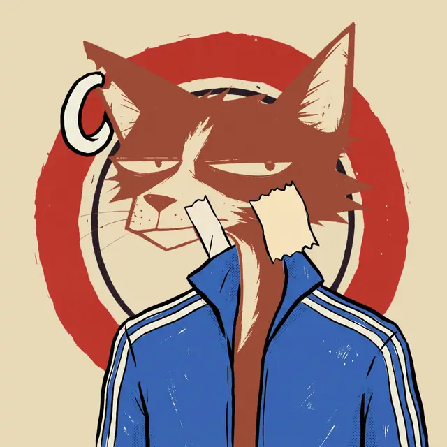 Broker #0845, a screenprinted alley cat.