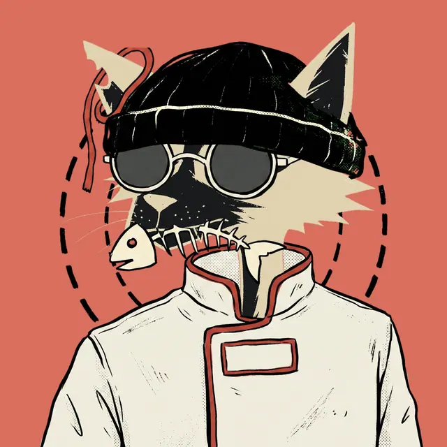 Broker #0848, a screenprinted alley cat.