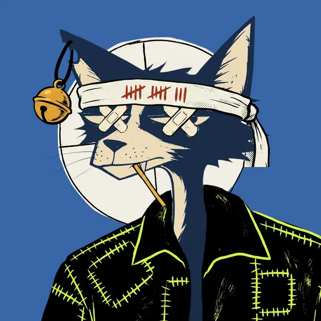 Broker #0849, a screenprinted alley cat.