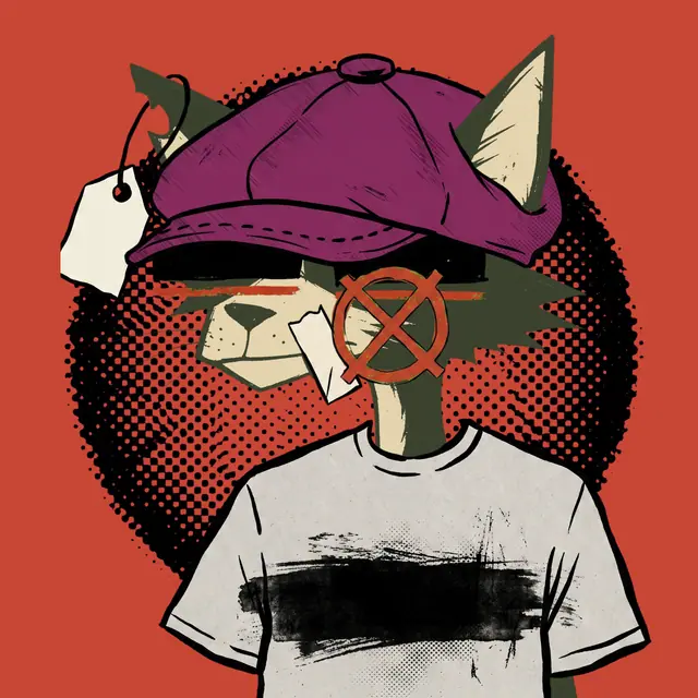 Broker #0085, a screenprinted alley cat.