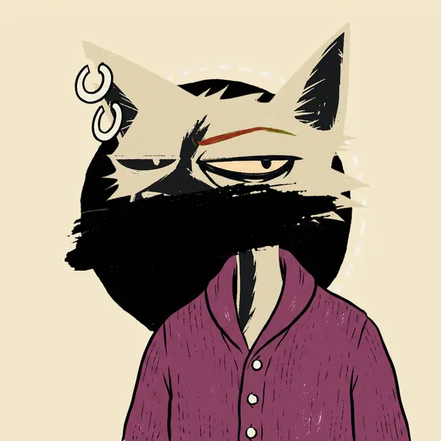 Broker #0850, a screenprinted alley cat.