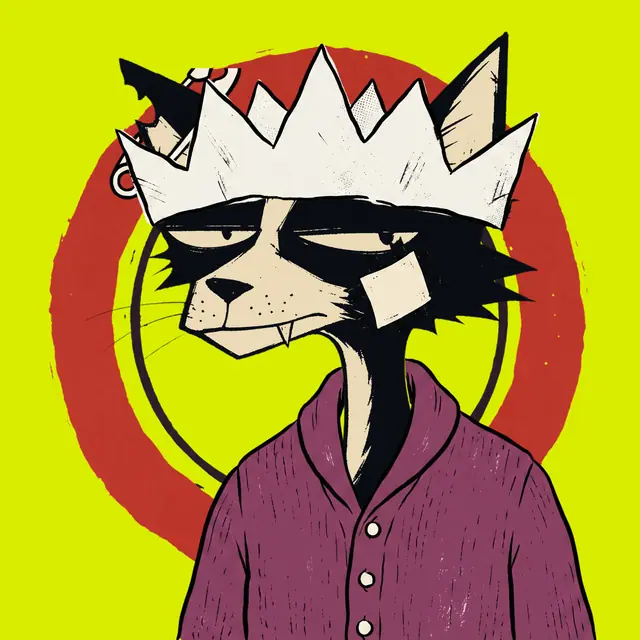 Broker #0851, a screenprinted alley cat.