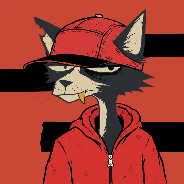 Broker #0857, a screenprinted alley cat.