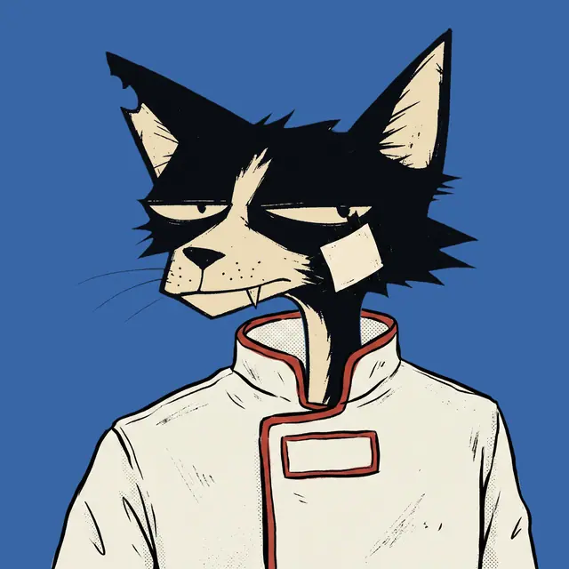 Broker #0860, a screenprinted alley cat.