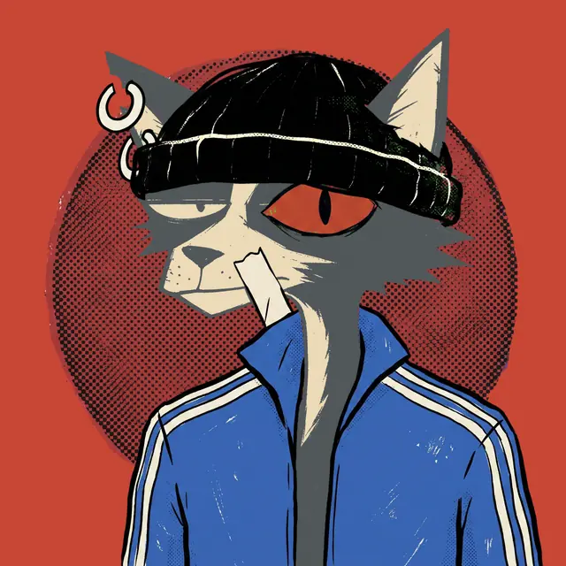 Broker #0867, a screenprinted alley cat.