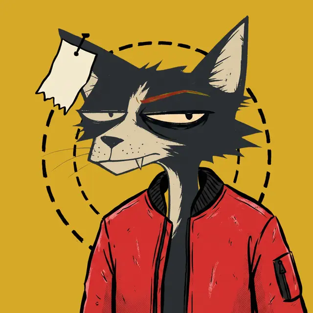 Broker #0869, a screenprinted alley cat.