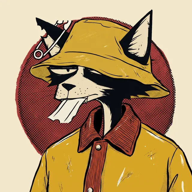 Broker #0870, a screenprinted alley cat.